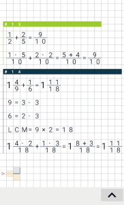 اسکرین شات برنامه Fraction calculator Free 2