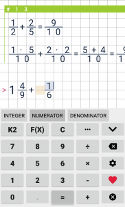 اسکرین شات 1 برنامه Fraction calculator