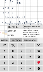 اسکرین شات 3 برنامه Fraction calculator