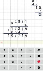 اسکرین شات برنامه Division calculator 1