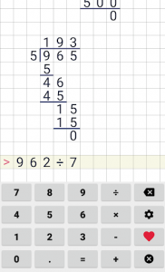 اسکرین شات برنامه Division calculator 2