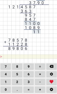 اسکرین شات برنامه Division calculator 7