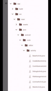 اسکرین شات برنامه اندروید کد ادیتور 2