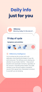 اسکرین شات 4 برنامه HiMommy: Ovulation & Pregnancy