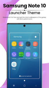 اسکرین شات برنامه Galaxy Note 10 Launcher-Samsung Theme 2