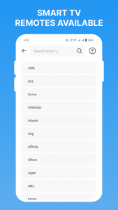 اسکرین شات 2 برنامه Remote Control for Android TV
