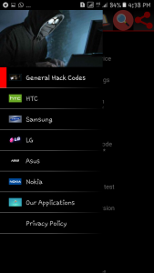اسکرین شات برنامه Mobile Hack Codes 1