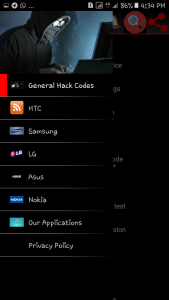 اسکرین شات برنامه Mobile Hack Codes 4