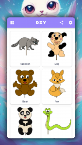 اسکرین شات 3 برنامه DIY paper animals