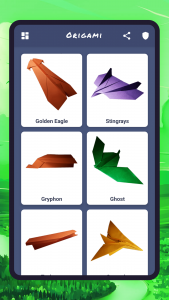 اسکرین شات 2 برنامه Origami aircraft, paper