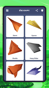 اسکرین شات برنامه Origami aircraft, paper 4