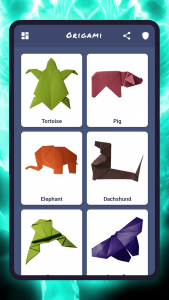 اسکرین شات 2 برنامه Origami animals paper DIY