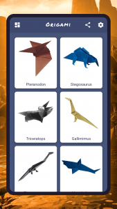 اسکرین شات 3 برنامه How to make origami dinosaurs
