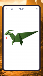 اسکرین شات برنامه How to make origami dinosaurs 6