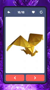 اسکرین شات برنامه Origami paper dragons 3