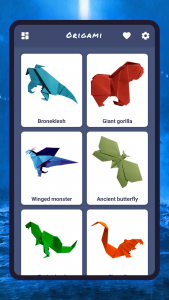 اسکرین شات برنامه Origami: monsters, creatures 1