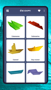 اسکرین شات برنامه Origami ships, boats 3