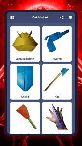 اسکرین شات برنامه Origami weapons, paper schemes 4