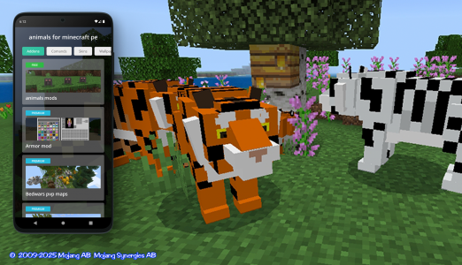 اسکرین شات 1 برنامه animals for minecraft pe