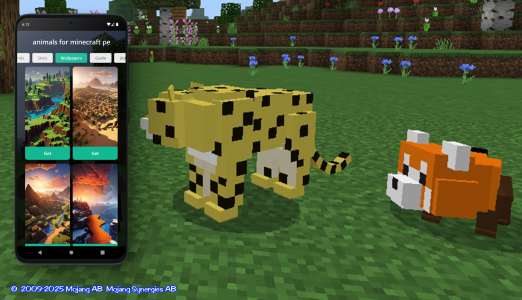 اسکرین شات 3 برنامه animals for minecraft pe