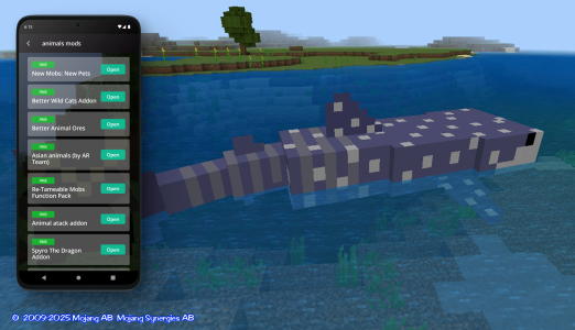 اسکرین شات 4 برنامه animals for minecraft pe