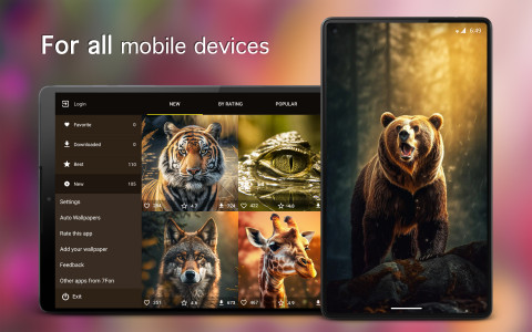 اسکرین شات 6 برنامه Animal Wallpapers 4K