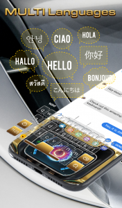 اسکرین شات 4 برنامه Car 3D Wallpaper Clock Theme