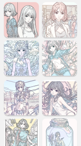 اسکرین شات 2 برنامه Anime Color Lite