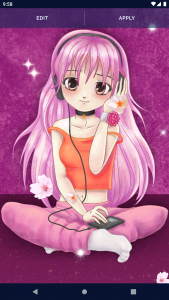 اسکرین شات برنامه Anime Sakura Live Wallpaper 2