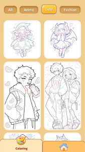 اسکرین شات 5 بازی Anime Coloring Book Painting