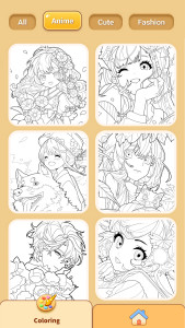 اسکرین شات 3 بازی Anime Coloring Book Painting