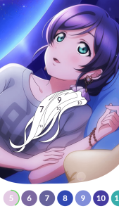 اسکرین شات 1 بازی Anime Paint by Number Coloring