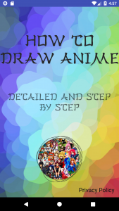 اسکرین شات برنامه How to draw anime step by step 1