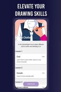 اسکرین شات 4 برنامه Learn To Draw Anime App