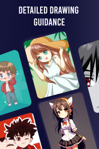 اسکرین شات برنامه Learn To Draw Anime App 3