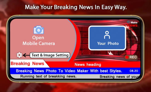 اسکرین شات برنامه Breaking News Video Maker 1