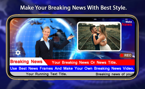 اسکرین شات برنامه Breaking News Video Maker 4