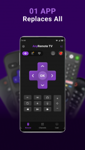 اسکرین شات برنامه Universal TV Remote for RokuTV 2