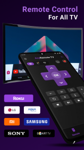 اسکرین شات برنامه Universal TV Remote for RokuTV 1