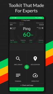 اسکرین شات برنامه Ping Toolkit: Ping Test Tools 1