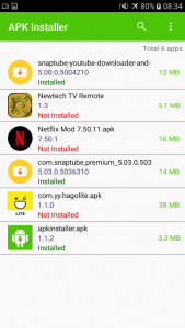 اسکرین شات برنامه APK Installer 1