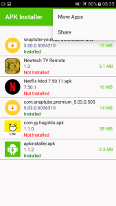 اسکرین شات 5 برنامه APK Installer
