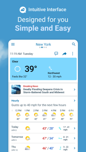 اسکرین شات 1 برنامه Weather Radar - Meteored News