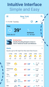 اسکرین شات 2 برنامه Weather Radar - Meteored News