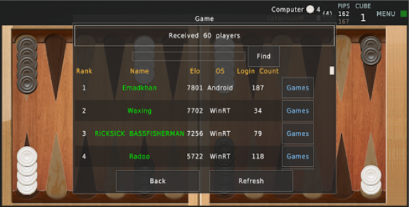 اسکرین شات بازی Backgammon Reloaded 2