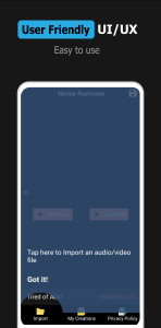 اسکرین شات 3 برنامه Noise Remover - Audio & Video