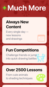 اسکرین شات 4 برنامه Learn how to draw - ArtWorkout