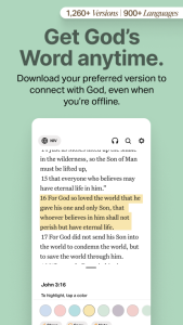 اسکرین شات 2 برنامه Holy Bible Offline NIV KJV App