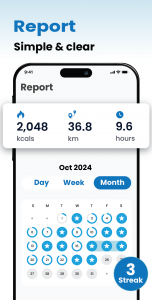 اسکرین شات 3 برنامه Pedometer - Walk & Lose Weight
