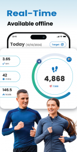 اسکرین شات 1 برنامه Pedometer - Walk & Lose Weight